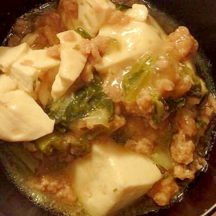 ホットクックで★青梗菜入り麻婆豆腐